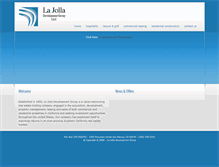 Tablet Screenshot of lajolladevelopment.com